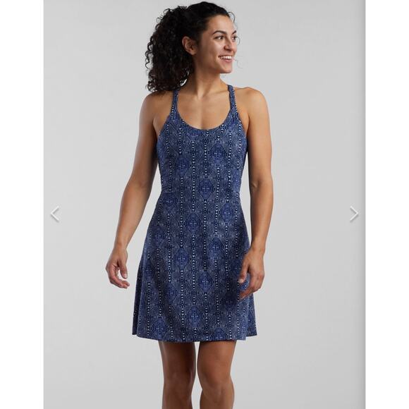 Title nine Dresses & Skirts - Tittle Nine Dress Women S Blue Yes Uluwatu SwiftSnap BuildIn Padded Bra Pockets